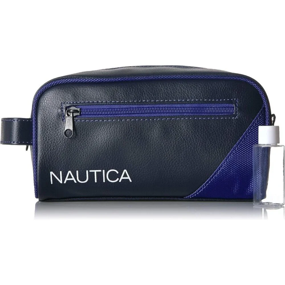 Men's Royal Blue Accessories Men's Top Zip Travel Kit Toiletry Bag Organizer
